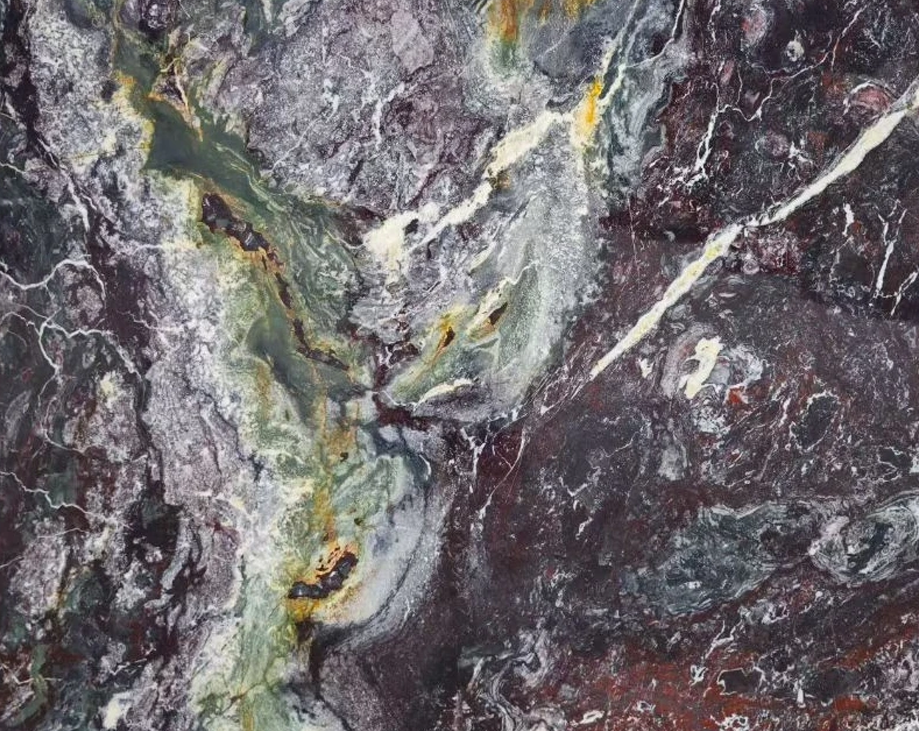 Black Stripe White Marble